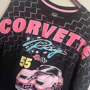 Corvette Racing 55 GM Official HYBRID Apparel Ladies Graphic Sweatshirt XXL